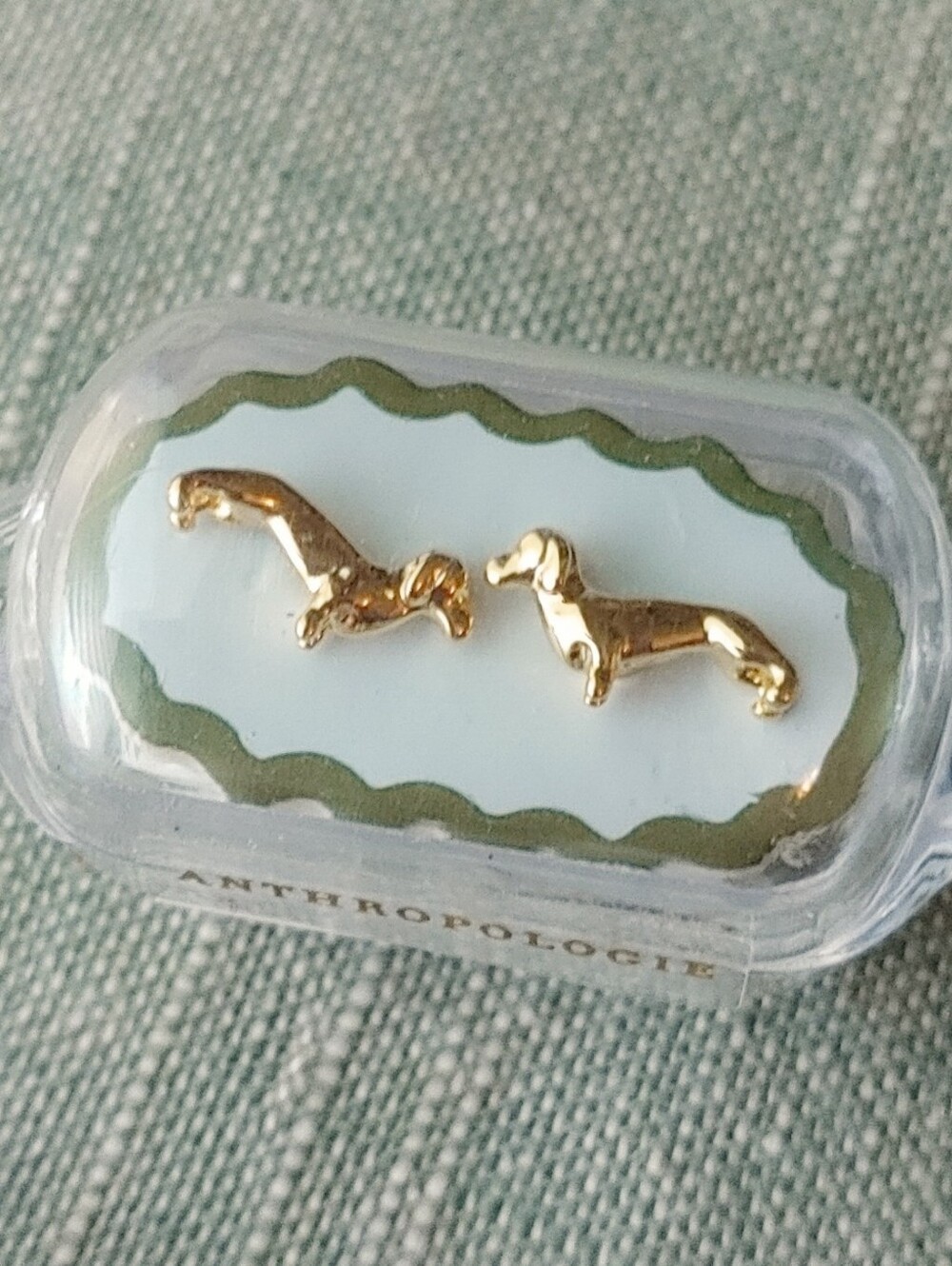 Anthro Daschund Earrings
